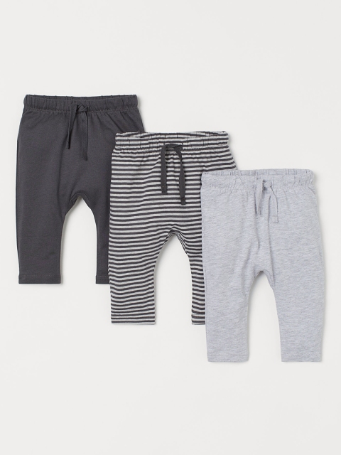 

H&M Unisex Grey 3-pack jersey Sustainable Trousers