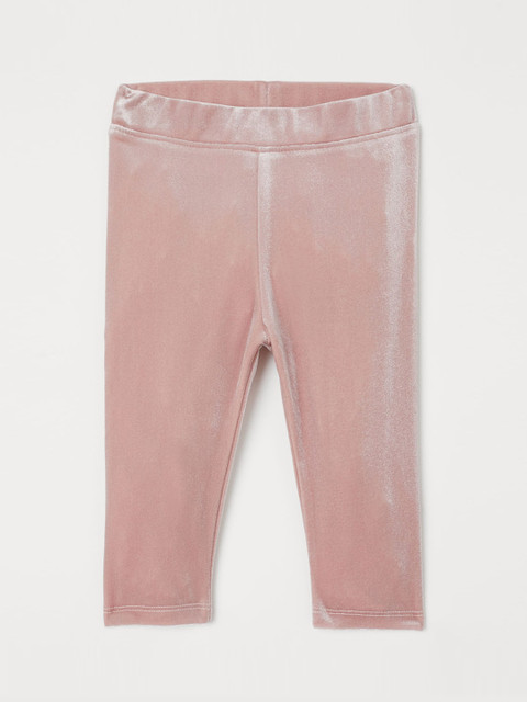 

H&M Girls Pink Velour Leggings