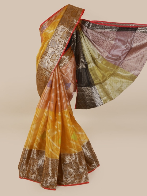

Pothys Multicoloured Woven Design Tissue Saree, Multi