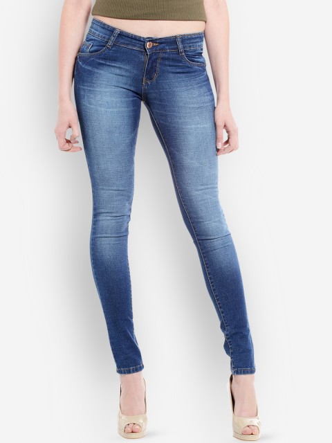 

fungus Women Blue Slim Fit Mid-Rise Clean Look Jeans