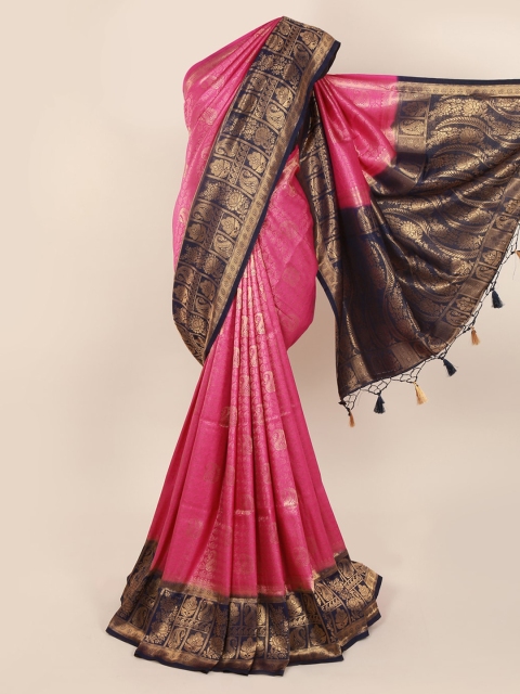 

Pothys Magenta Woven Design Pure Silk Saree