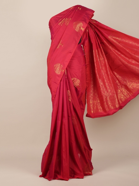 

Pothys Pink Woven Design Silk Cotton Saree