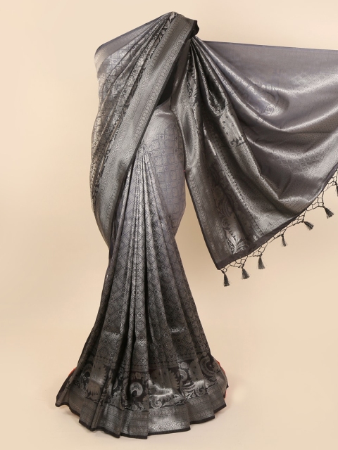 

Pothys Grey Woven Design Pure Silk Saree