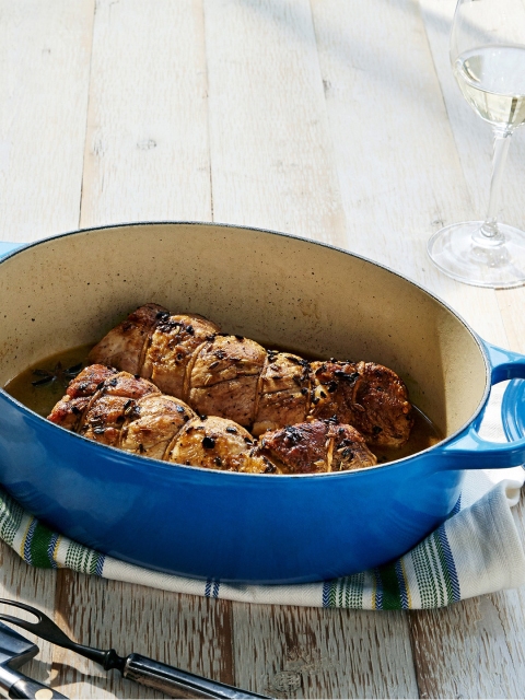 

LE CREUSET Blue Solid Casserole With Lid