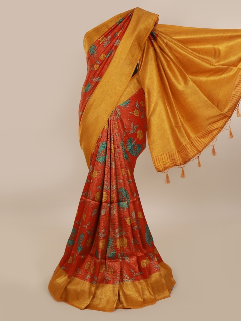 

Pothys Red Printed Art Silk Saree