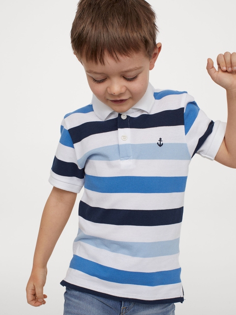 

H&M Boys Multicoloured Cotton Piqu Polo Shirt, Multi