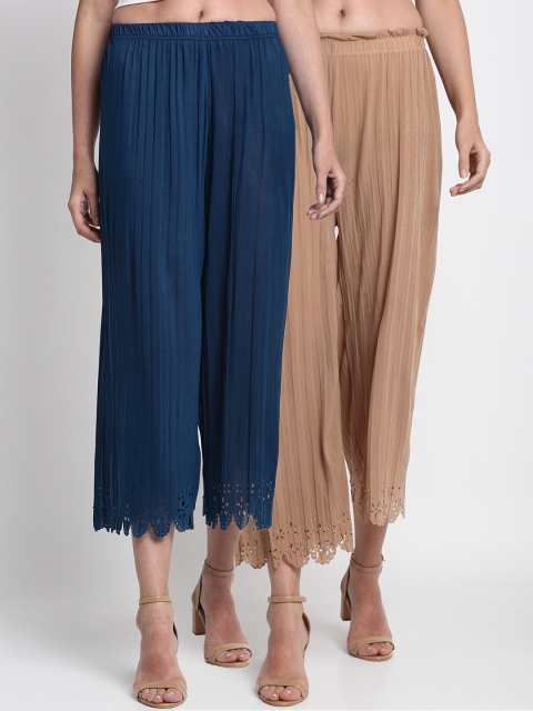 

NEUDIS Women Blue Self Design
