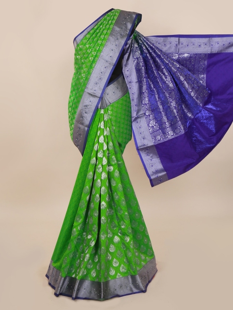 

Pothys Green Woven Design Art Silk Saree