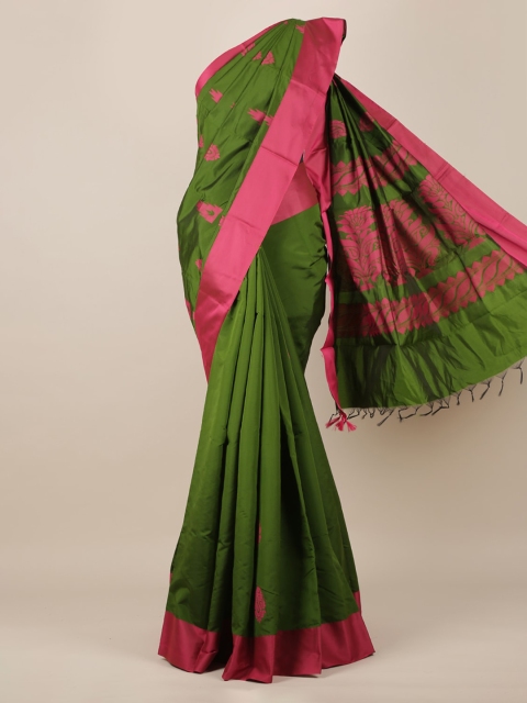 

Pothys Green Woven Design Silk Cotton Saree