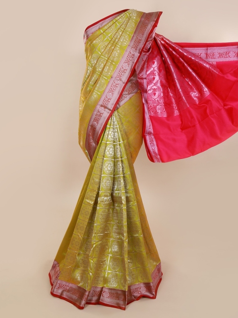 

Pothys Green Woven Design Art Silk Saree