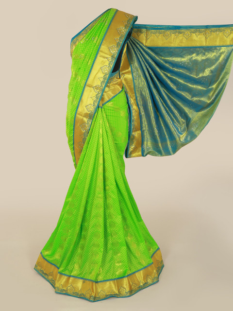 

Pothys Green Woven Design Art Silk Saree