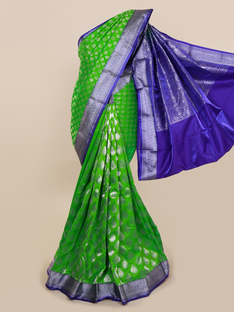 

Pothys Green Woven Design Art Silk Saree