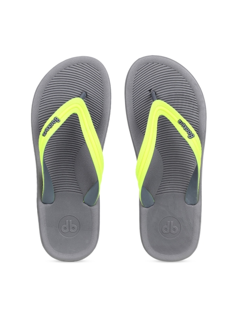 

Bonkerz Men Yellow & Grey Solid Thong Flip-Flops