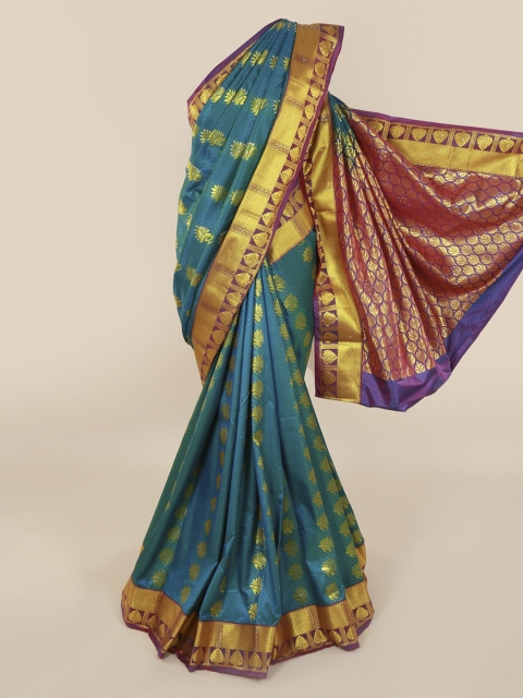 

Pothys Blue Woven Design Art Silk Saree