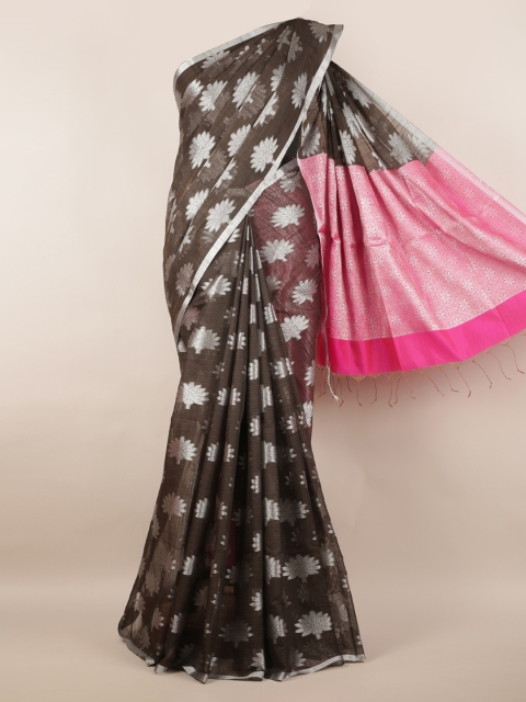 

Pothys Brown Woven Design Cotton Blend Saree
