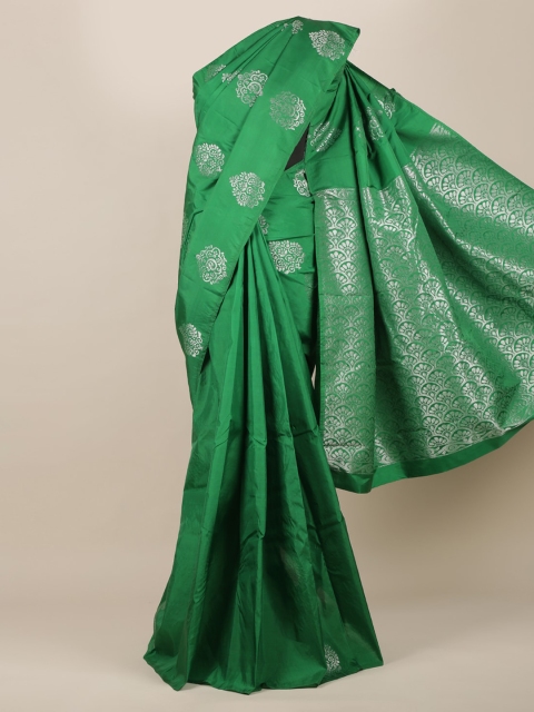 

Pothys Green Woven Design Silk Cotton Saree
