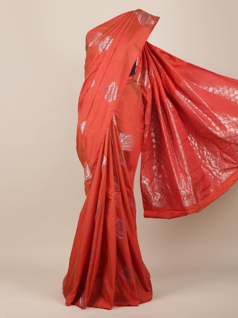 

Pothys Rust Woven Design Silk Cotton Saree
