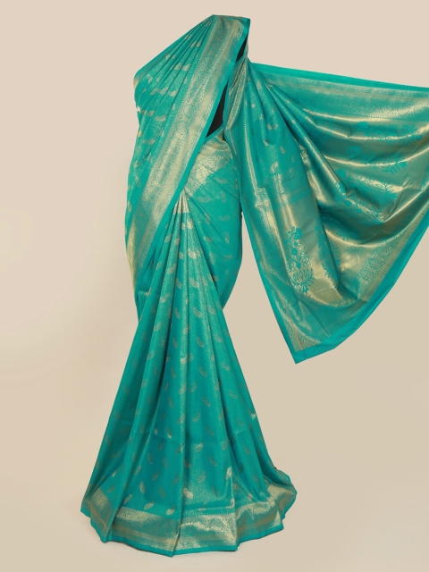 

Pothys Green Woven Design Pure Silk Saree