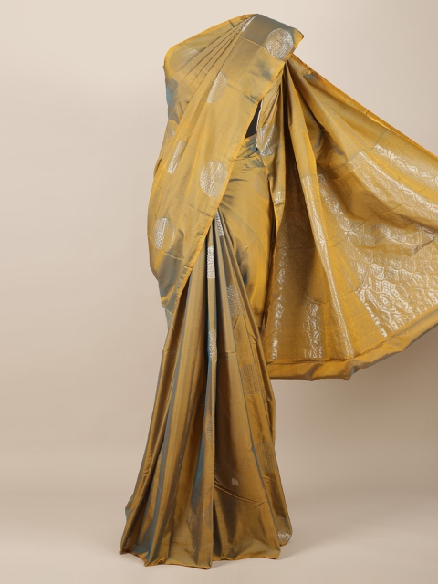 

Pothys Gold-Toned Woven Design Silk Cotton Saree