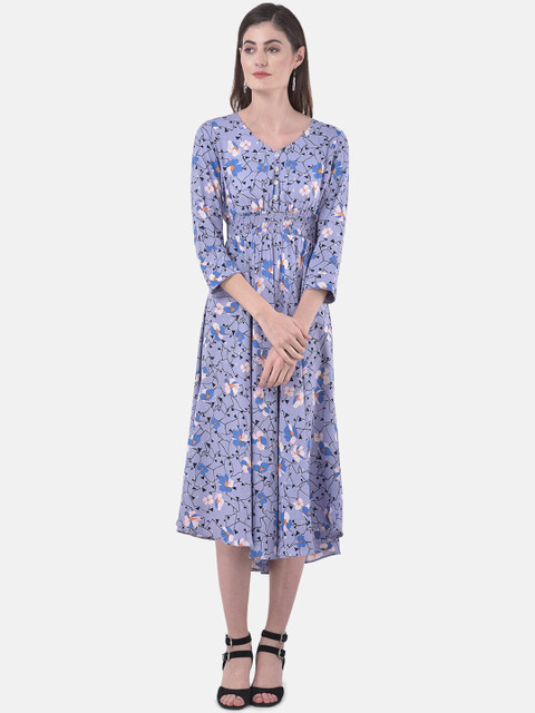 

Eavan Women Purple Printed Empire Dress