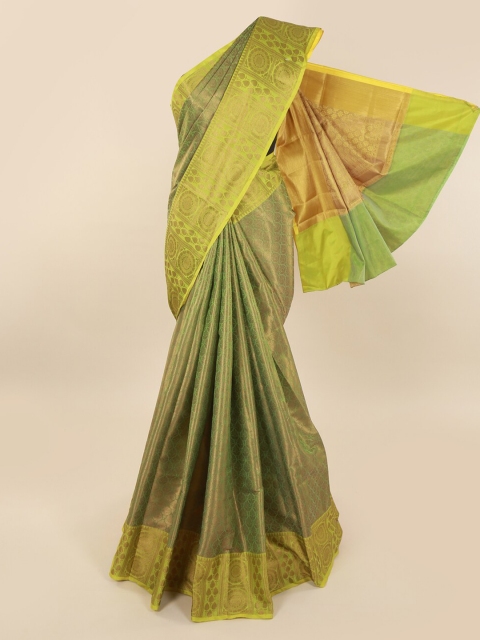 

Pothys Green Woven Design Cotton Blend Saree