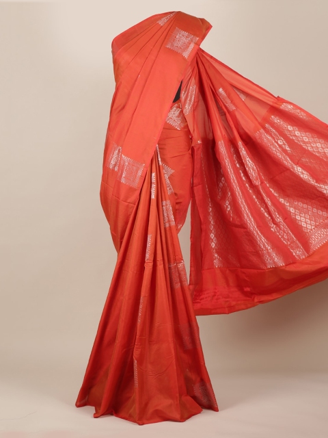 

Pothys Red Woven Design Silk Cotton Saree