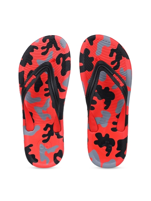 

Bonkerz Men Black & Red Printed Thong Flip-Flops