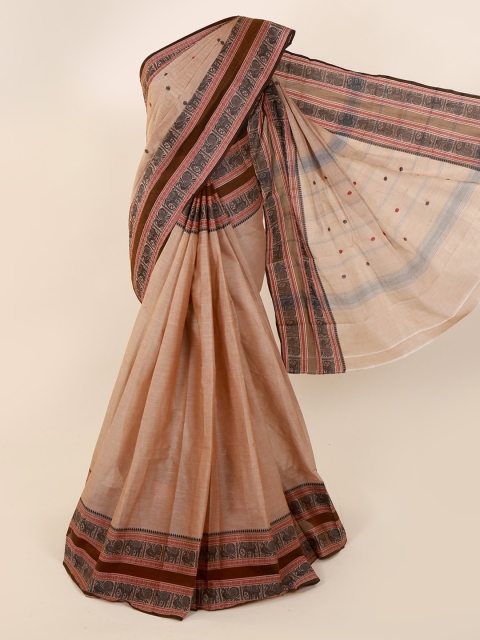 

Pothys Brown Printed Pure Cotton Saree
