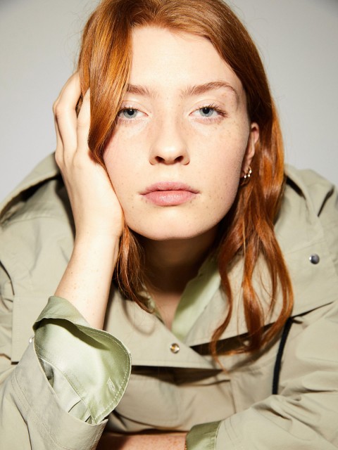 

H&M Women Green Hooded Popover Jacket