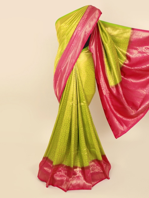 

Pothys Green Woven Design Pure Silk Saree