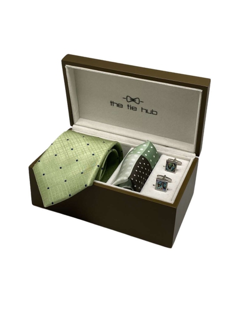 

The Tie Hub Men Accessory Gift Set, Green