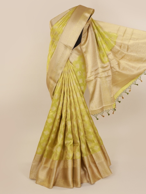 

Pothys Green Woven Design Pure Silk Saree