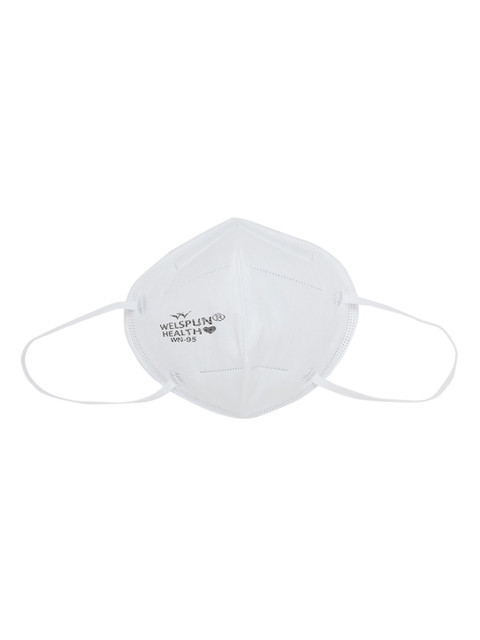 

Welspun Unisex White Solid 4-Ply WN95 Mask