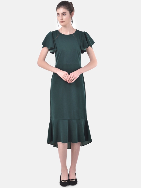 

Eavan Women Green Solid Sheath Dress