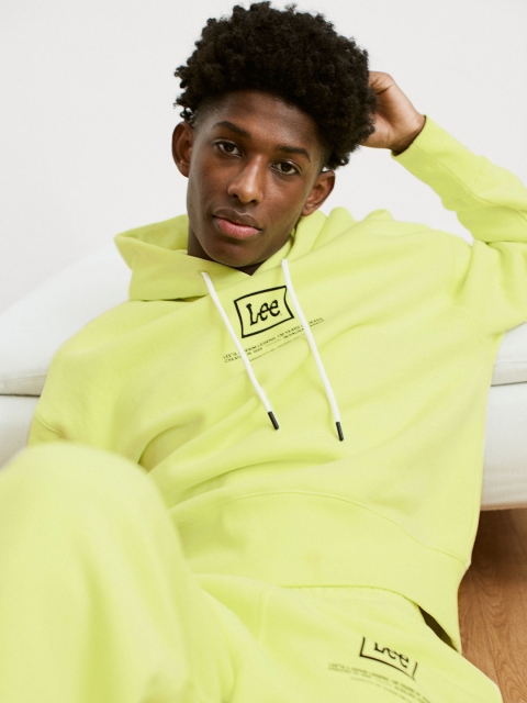 

H&M Men Yellow Cotton Joggers