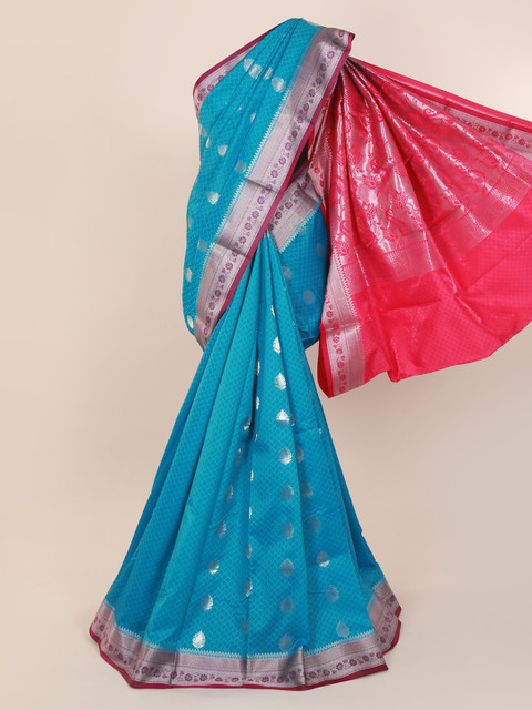 

Pothys Blue Woven Design Art Silk Saree