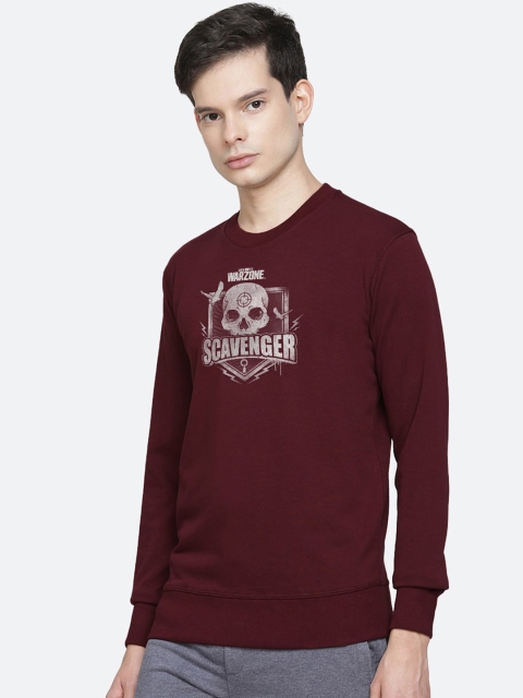 

Free Authority Call Of Duty Print Maroon Sweatshirt For Men