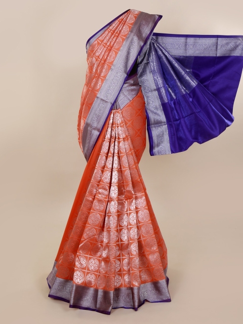 

Pothys Peach-Coloured Woven Design Art Silk Saree