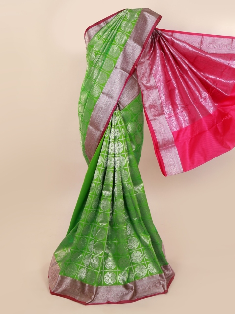 

Pothys Green & Pink Art Silk Woven Design Saree