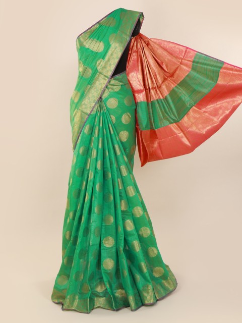 

Pothys Green Woven Design Saree