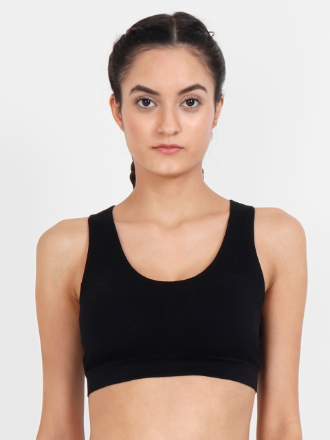 

Golden Girl Black Solid Non-Wired Removable Padding Everyday Bra 1523_Black_30C