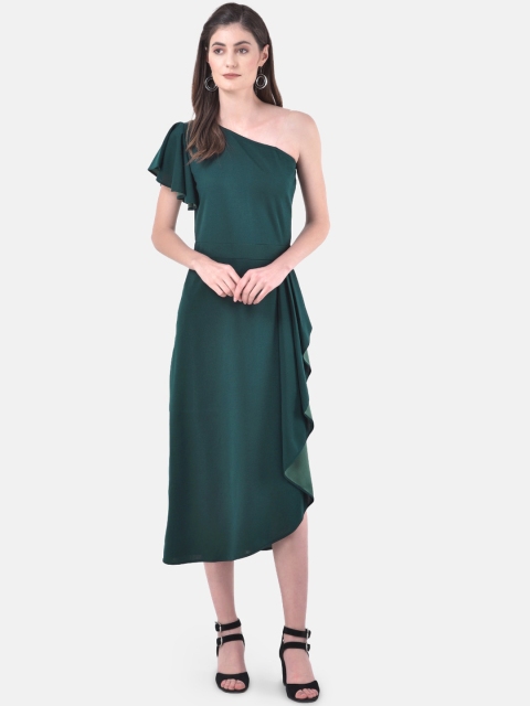 

Eavan Women Green Solid A-Line Dress