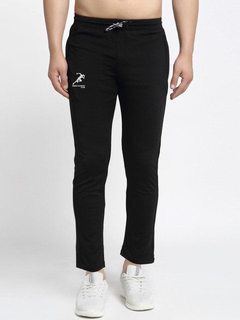 

GRACIT Men Black Solid Rapid-Dry Slim-Fit Track Pants