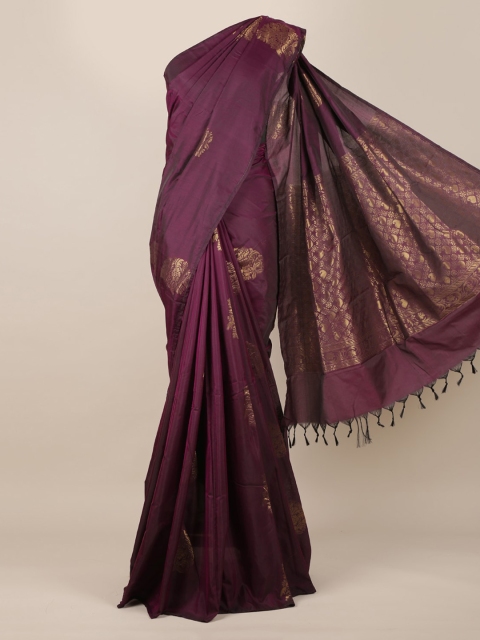 

Pothys Purple Woven Design Silk Cotton Saree