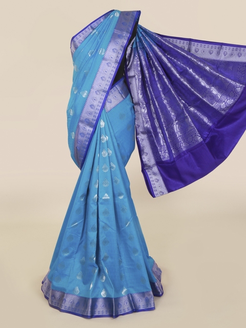 

Pothys Blue Woven Design Art Silk Saree