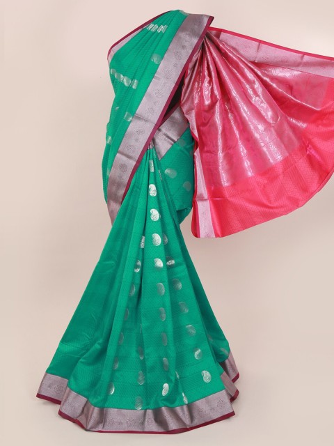

Pothys Green Woven Design Art Silk Saree