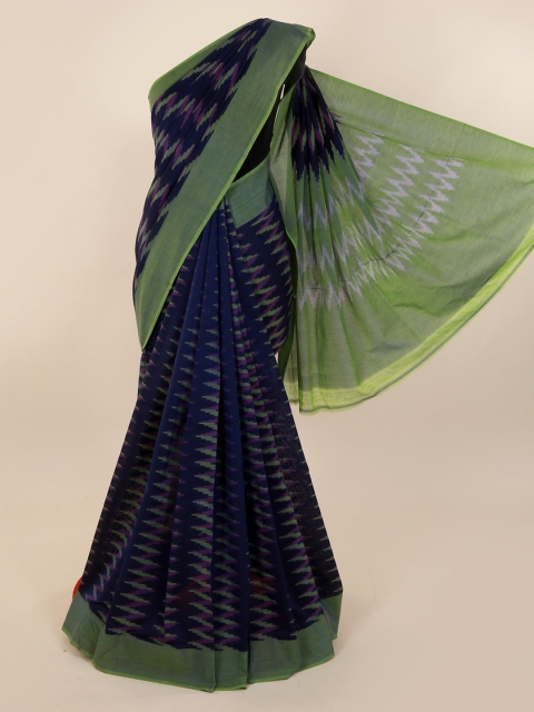 

Pothys Navy Blue Woven Design Pure Cotton Saree