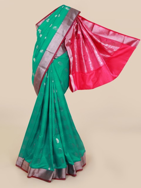 

Pothys Green Woven Design Art Silk Saree
