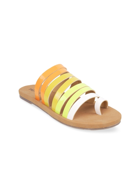 

Metro Women Multicoloured Solid One Toe Flats, Multi