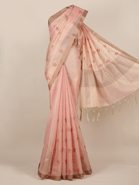 

Pothys Pink Woven Design Tissue Saree